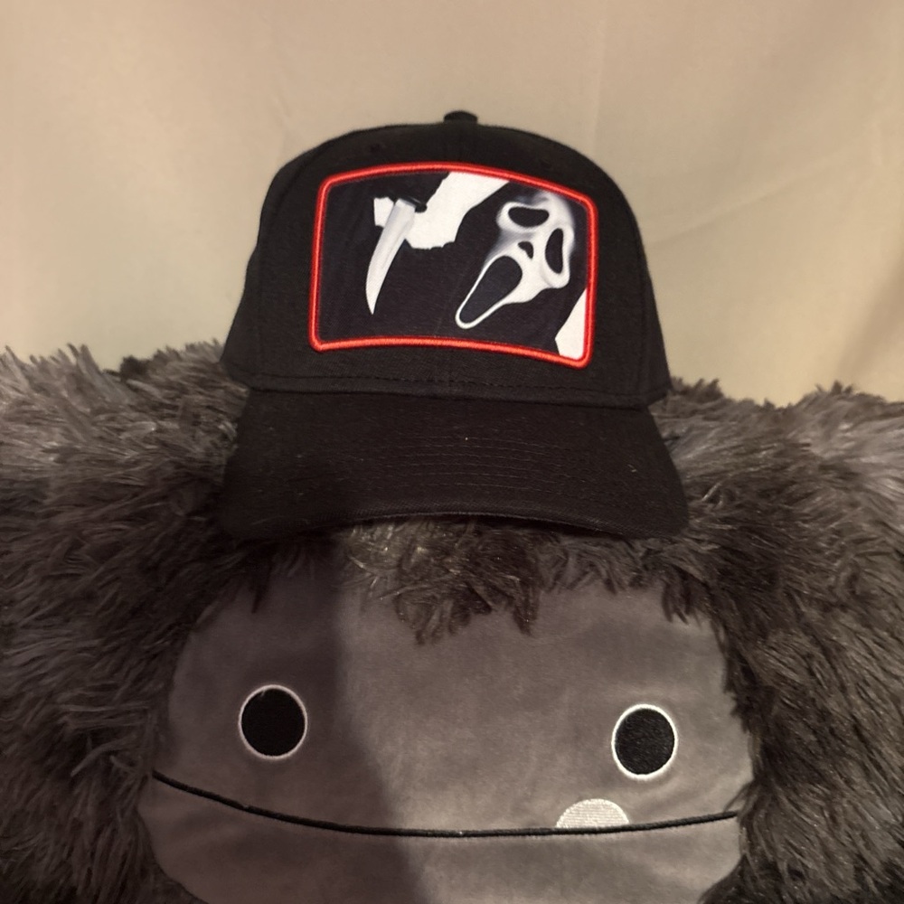 Black Cap with Ghostface Patch